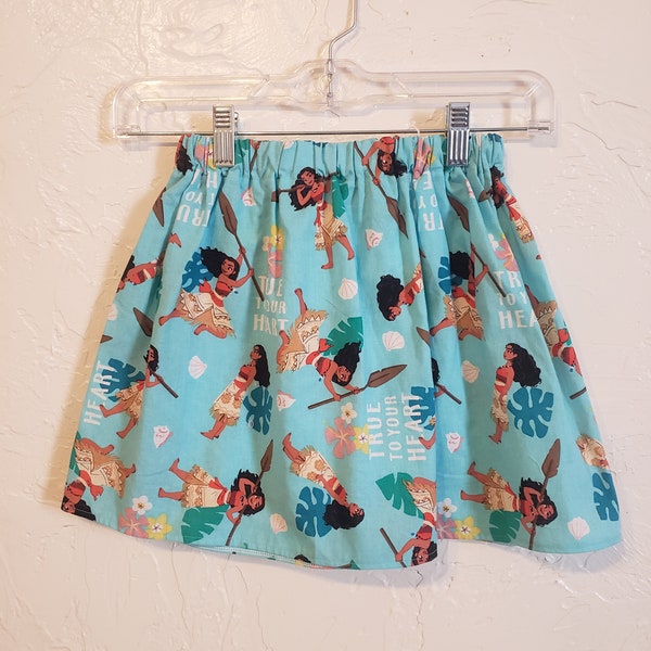 Moana Skirt, Disney Princess Skirt, Moana Birthday Skirt