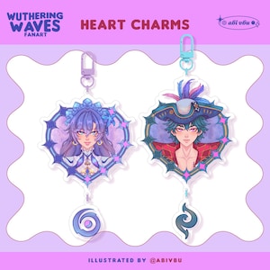 Wuwa Charm - Wuthering Waves Acrylic Keychain Fanart by AbiVbu