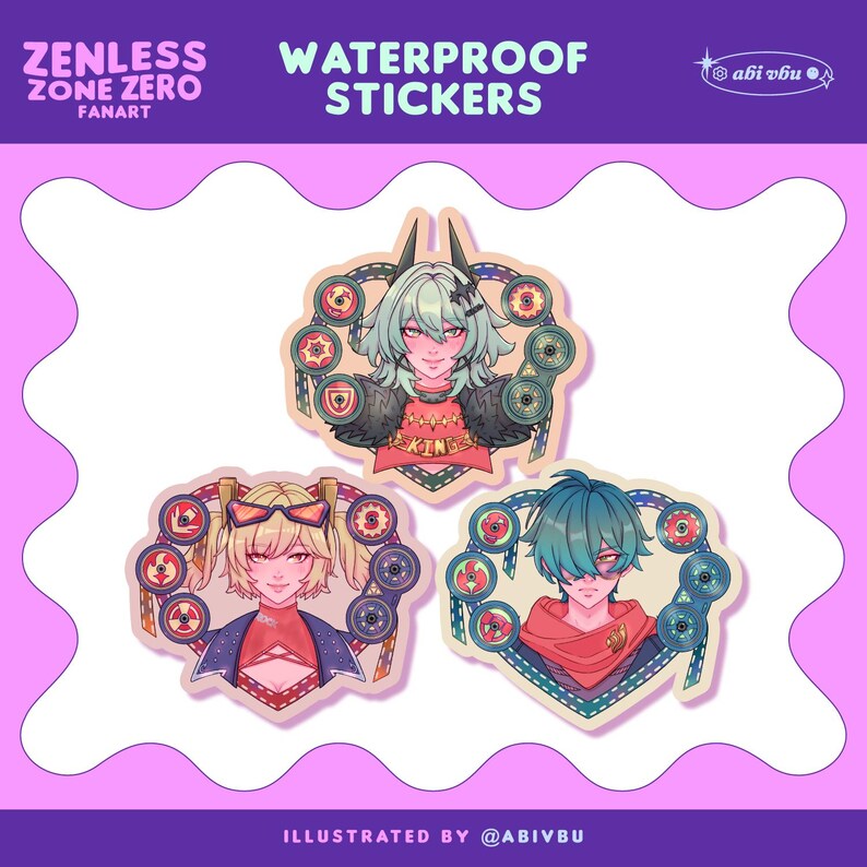 Zzz Razer Sticker ZZZ Laptop Sticker: Zenless Zone Zero Waterproof Vinyl Fanart Stickers ...
