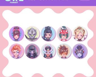 Overwatch 2 - 1,25" button pin fanart van AbiVbu