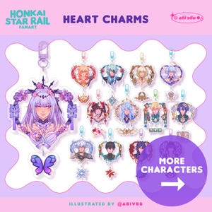 HSR Charm - Honkai Star Rail Acrylic Keychain Fanart by AbiVbu