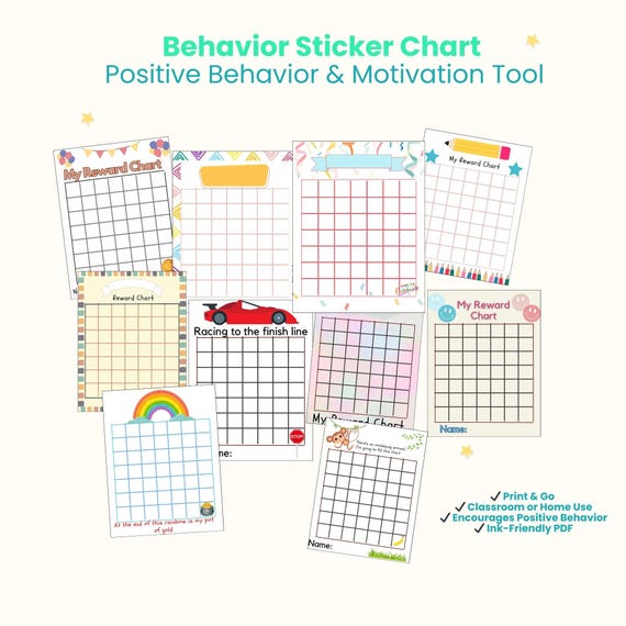 Positive Reinforcement Chart Printable