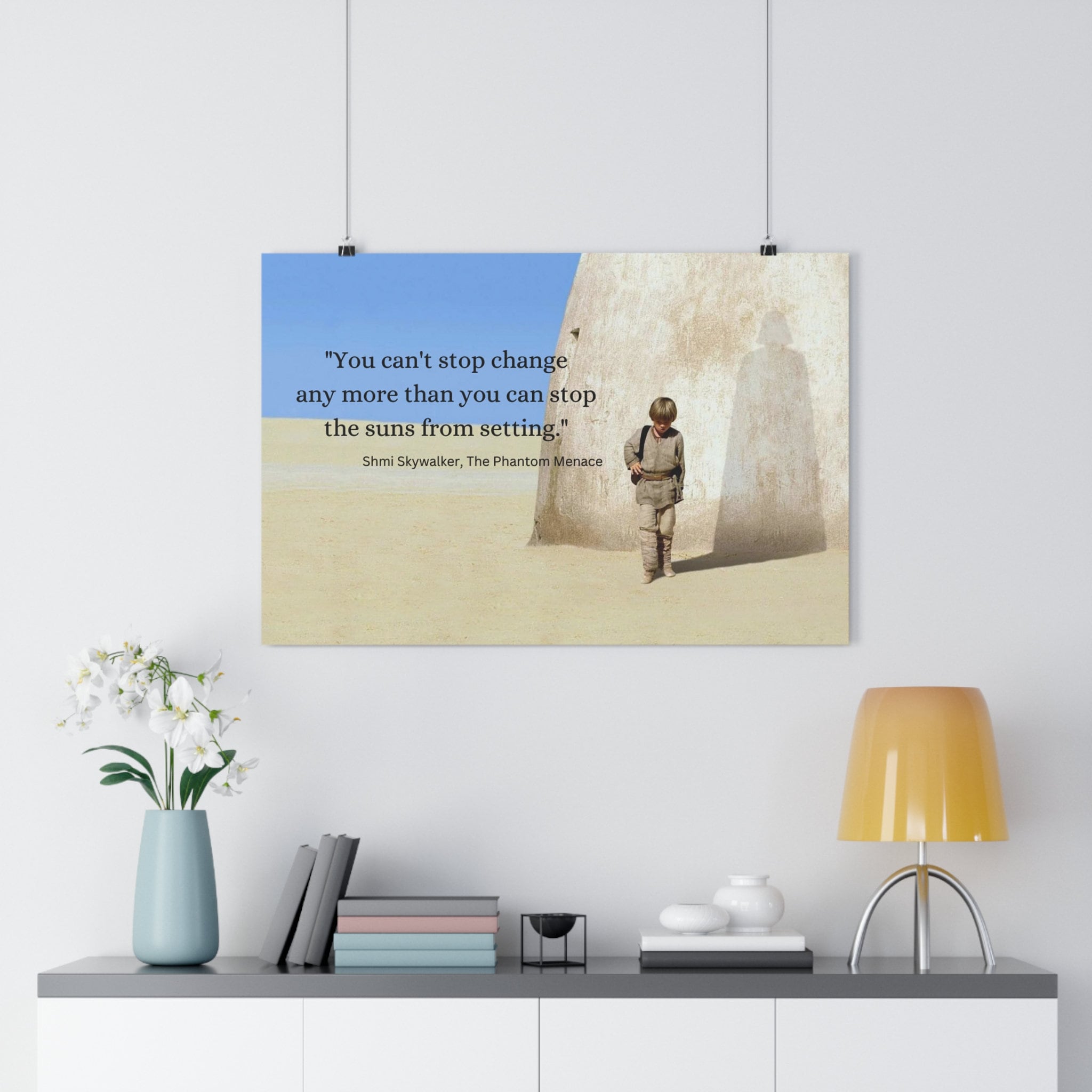 Star Wars Anakin Skywalker Darth Vader Shadow Premium Poster Etsy