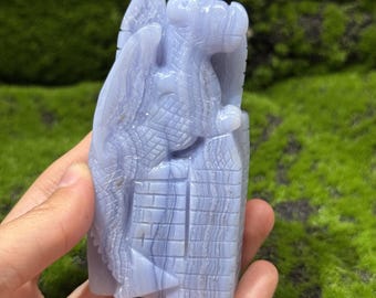 ○大特価○ラピスラズリ 九尾の狐 彫刻 置物 天然石 ◇神秘と知恵