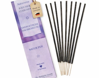Energetische Hausreinigung - Naturreine Räucherstäbchen  - hergestellt in Deutschland - 100%naturrein - 10 Stäbchen