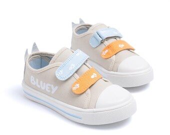 Bluey and Bingo Easy Fasten Kids Canvas Pumps