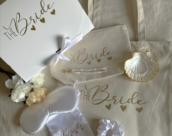 Coffret THE BRIDE - Mariée - Future Mariée - Box à offrir - Mariage - EVJF - Cadeau - Copine - Personnalisé