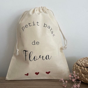 Pochon personnalisé - Sac fourre-tout - Tenue de naissance - Maternité - Cadeau - Baby Shower - Noël - Anniversaire - Première tenue