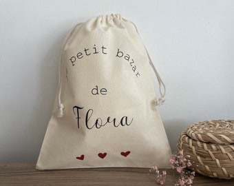 Pochon personnalisé - Sac fourre-tout - Tenue de naissance - Maternité - Cadeau - Baby Shower - Noël - Anniversaire - Première tenue