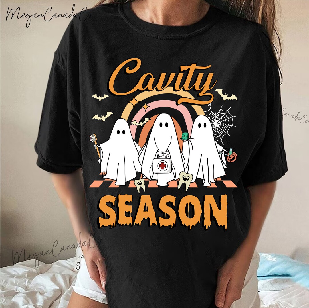 Cavity Season Dental Halloween Shirt Dentist Sweatshirt Boo Etsy