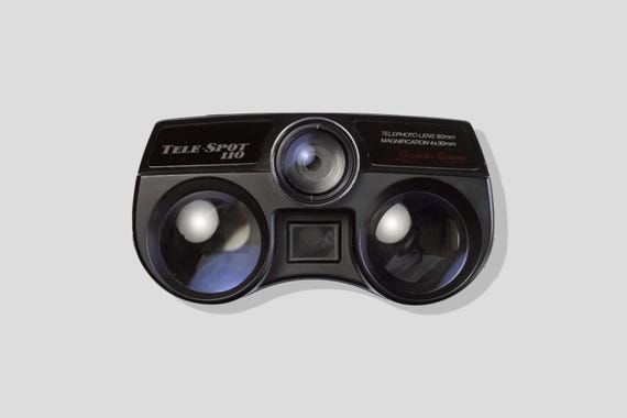 Sedic Tele-Spot 110 - Tested and working - Vintage camera and binoculars in one - Retro 110 film beginners analog camera