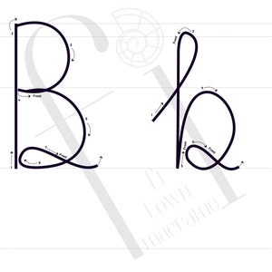 Pacchetto alfabeto 2 in 1 per arte del filo lavorato a maglia Stencil in tricotina con frecce guida Lettere maiuscole e minuscole Idea regalo per la Festa della Mamma immagine 8