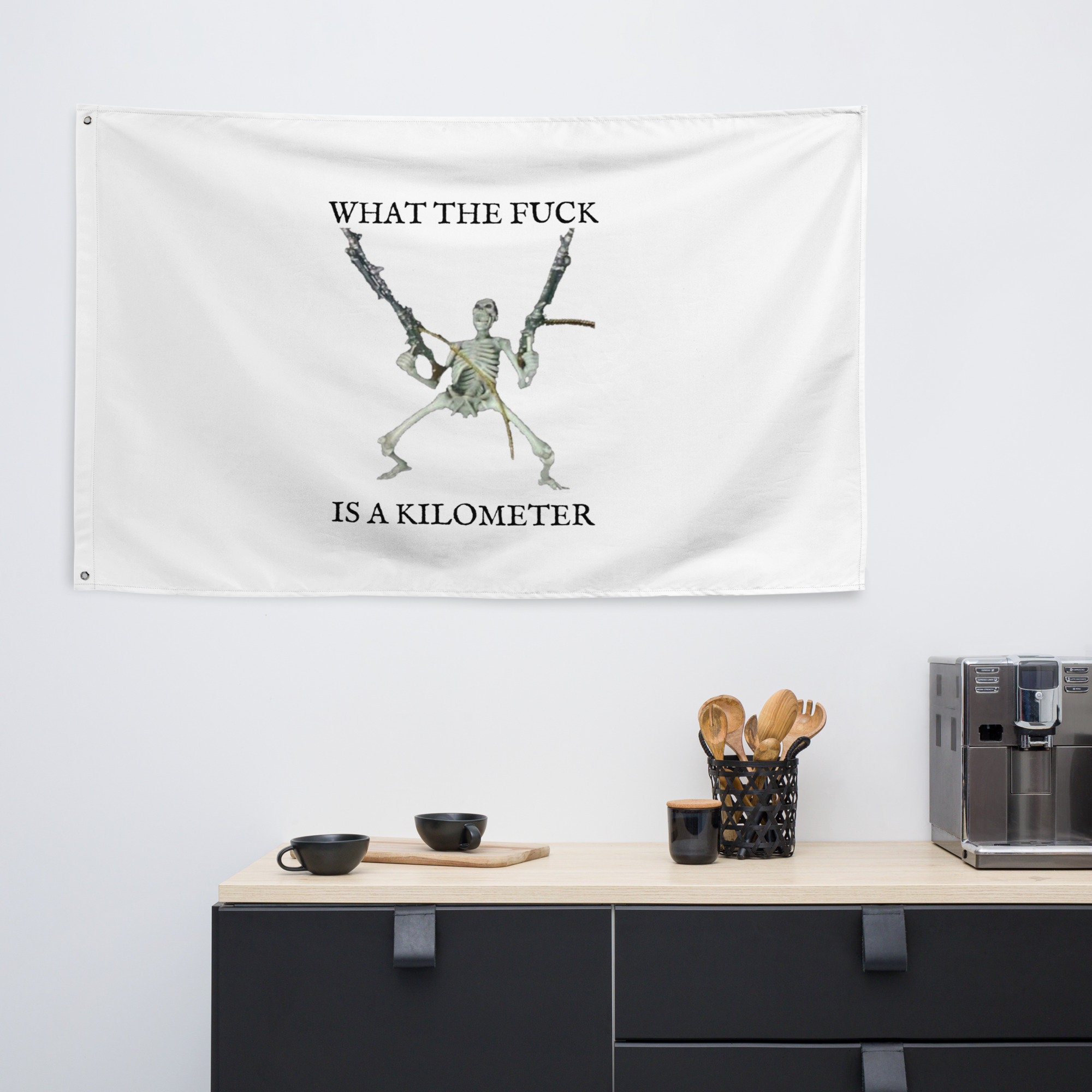 Wtf is a Kilometer Flag Etsy