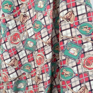 Original Stock Silk 100% Italian Fabric Designer Print