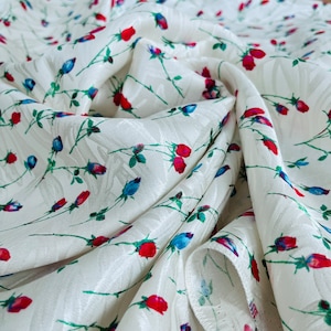 LAST ONE Original Italian Silk 100% High Quality Fabric Jacquard Designer Print