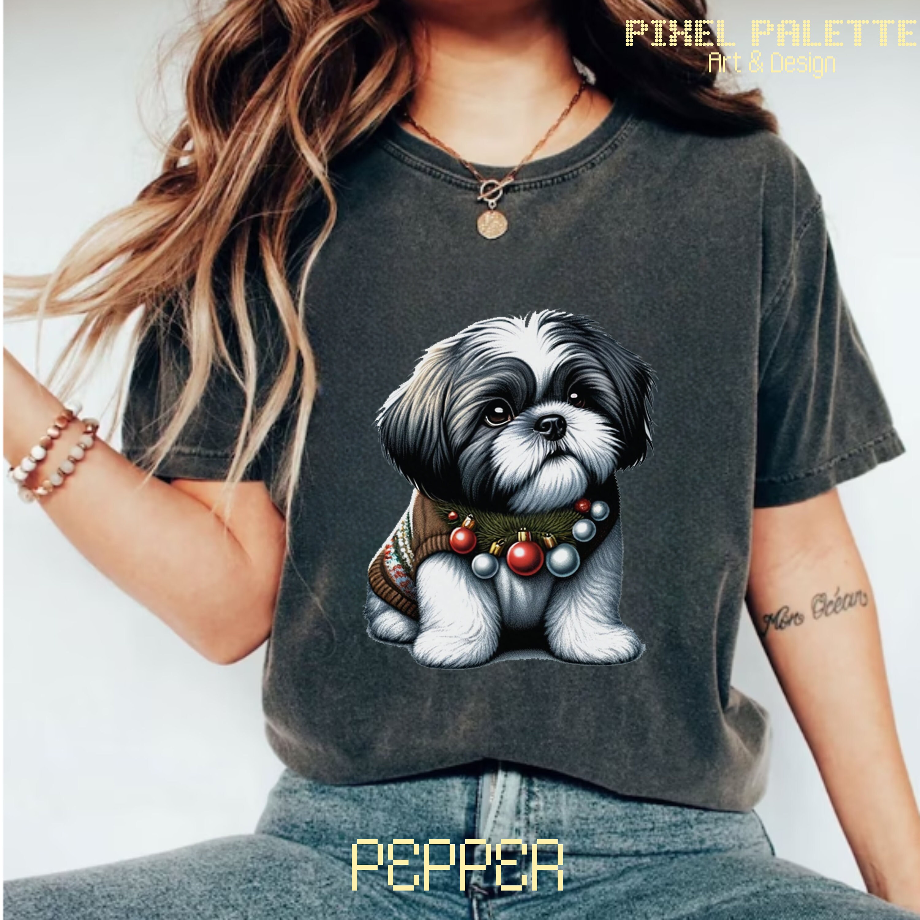 Shih Tzu Christmas Sweatshirt, Dog Lover Gift, Holiday Sweaters