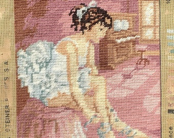 Needlepoint Ballerina Royal Paris 8.5x11.5"