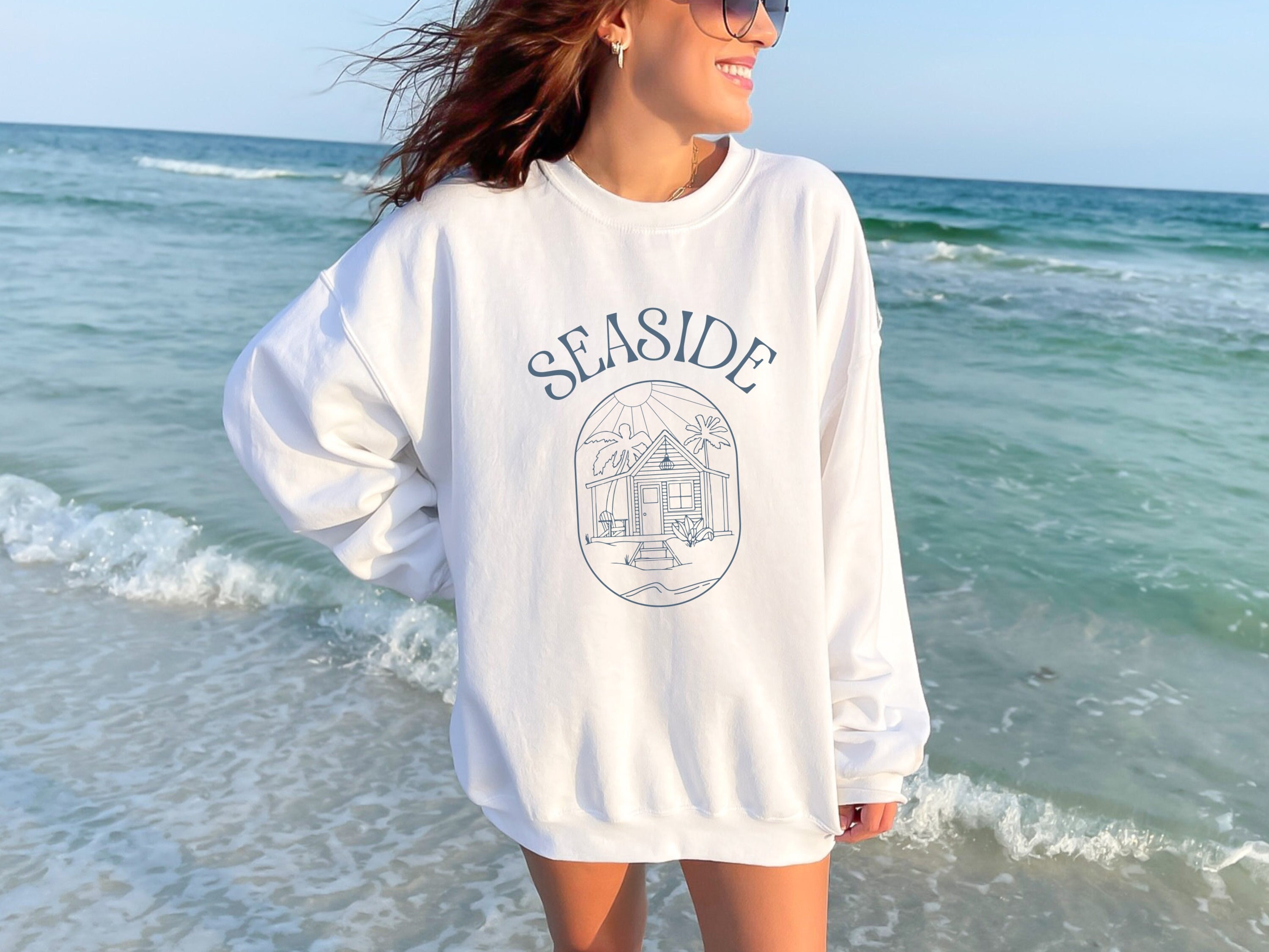 seaside crewneck