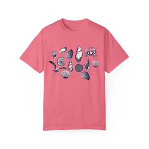 August Coastal Vibes Shirt | Comfort Colors Tee | Salt Air Lyric T Shirt | Vintage Summer Graphic Tee | Soft Nostalgic Beach Shirt Peony