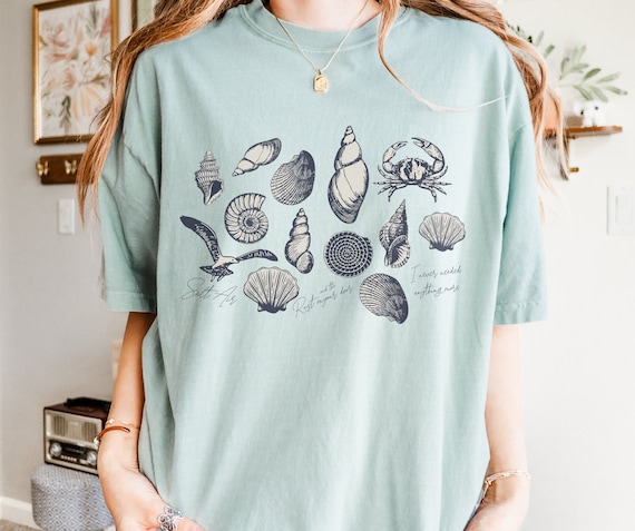 August Coastal Vibes Shirt | Comfort Colors Tee | Salt Air Lyric T Shirt | Vintage Summer Graphic Tee | Soft Nostalgic Beach Shirt