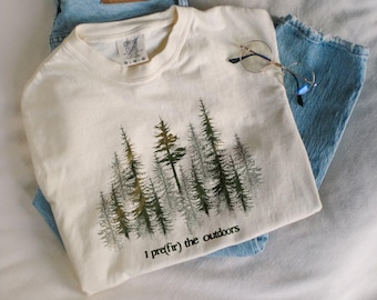 Outdoor Lover Unisex T-shirt, Nature Enthusiast Tee, Granola Girl Camping Shirt, Fir Tree Pun Apparel