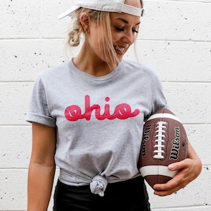 Retro Ohio Shirt | Unisex Ohio Script Tee, Minimalist Ohio T-Shirt, Buckeye State Shirt, Vintage Ohio Gift, Ohioan Graphic Tee