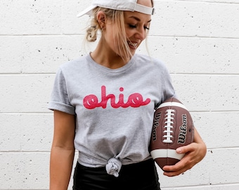 Camiseta retro de Ohio / Camiseta vintage con el logo de Ohio / Camiseta minimalista del estado de Buckeye / Camiseta gráfica del orgullo del Medio Oeste
