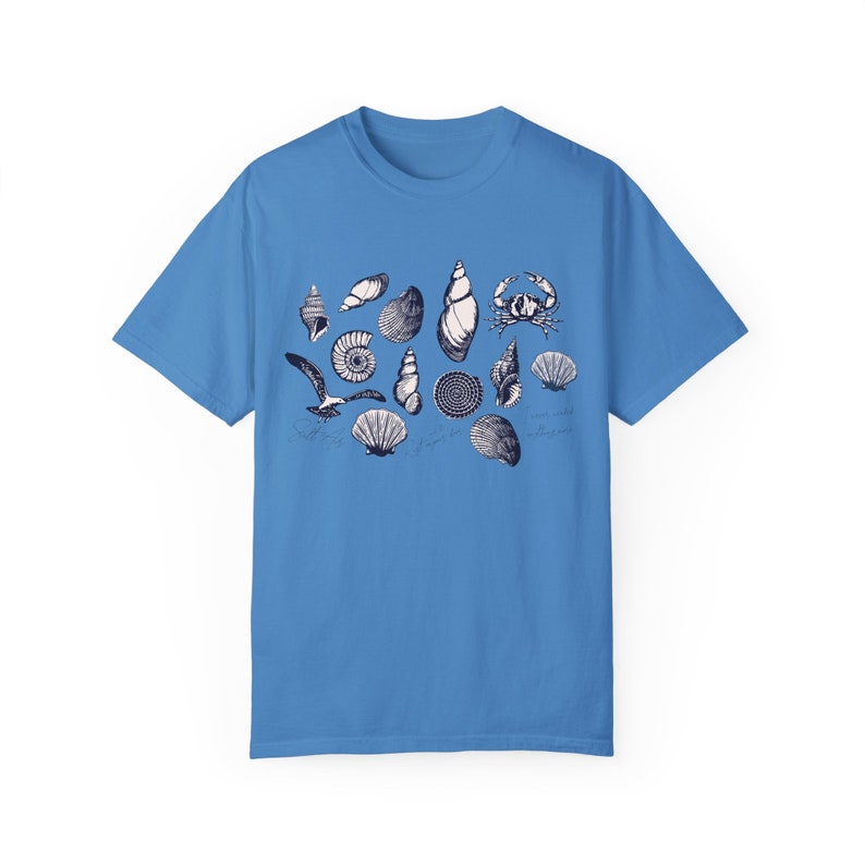 August Coastal Vibes Shirt | Comfort Colors Tee | Salt Air Lyric T Shirt | Vintage Summer Graphic Tee | Soft Nostalgic Beach Shirt Royal Caribe