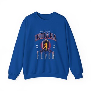 Indiana Women's Basketball Sweatshirt, Women's Sports Crewneck, Bball Fan Pullover Royal