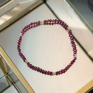Newmoon Garnet Bracelet
