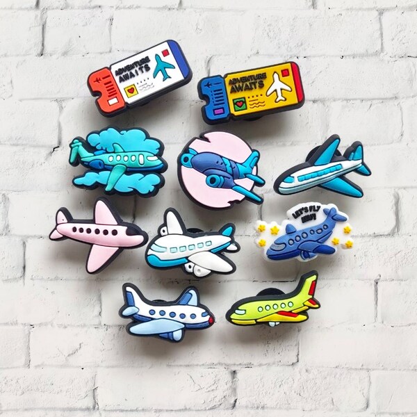 Jibbitz Airplane Etsy