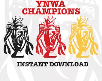 Unique Liverpool Champions of England  PNG, YNWA Champions T-shirt Design for Printing, Instant Download.