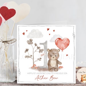 Erste Valentinstagskarte – Sohn, Enkel, Neffe – personalisierter Valentinstag