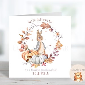 Carte d'Halloween Peter Rabbit - Fils Petit-fils Fille Petite-fille