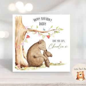 Verjaardagskaart voor papa - Daddy Bear