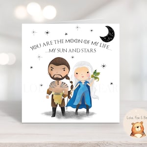 Drogo & Daenerys Valentijnskaart - Echtgenoot Vrouw Vriendin Vriendje