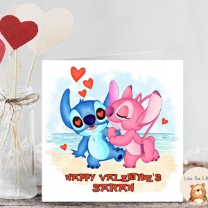 Lilo und Stitch Valentinskarte