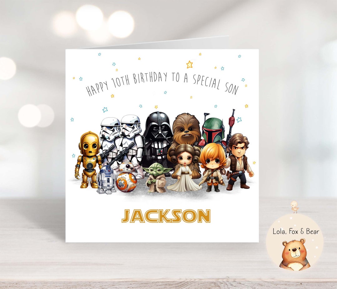 Star Wars Birthday Card - Son Grandson Nephew - Personalised - Etsy UK