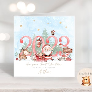Babys First Christmas Card - Any Relation - Personalised
