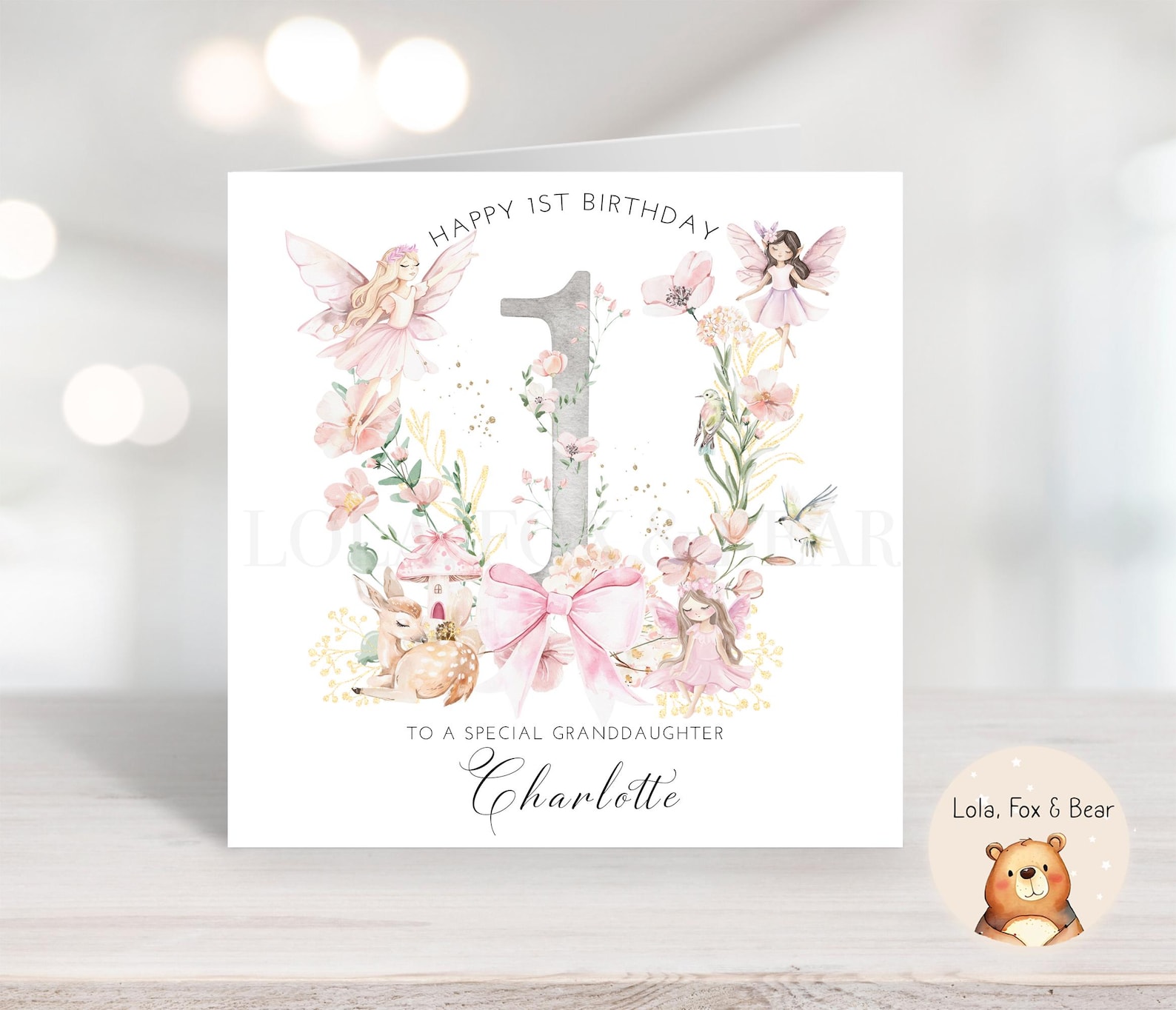 Personalised Fairy 1st Birthday Card – Magical Girl's Birthday - Etsy UK