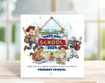 Tarjeta personalizada para el primer día de clases - 2026