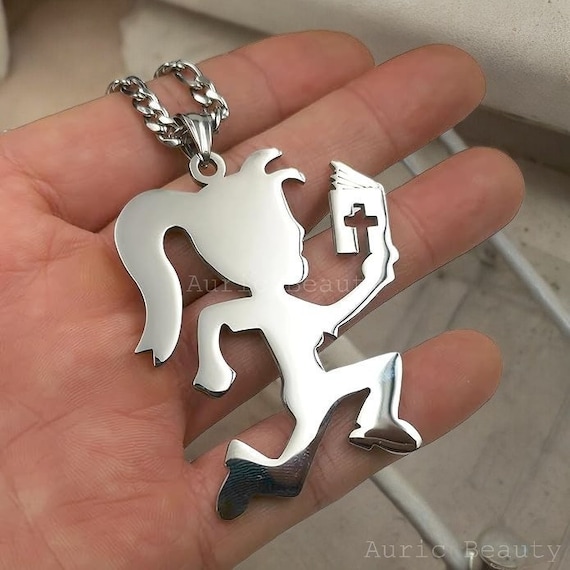 Sterling Silver Hatchet Girl Pendant: Hip Hop Charm, Birthday Gift
