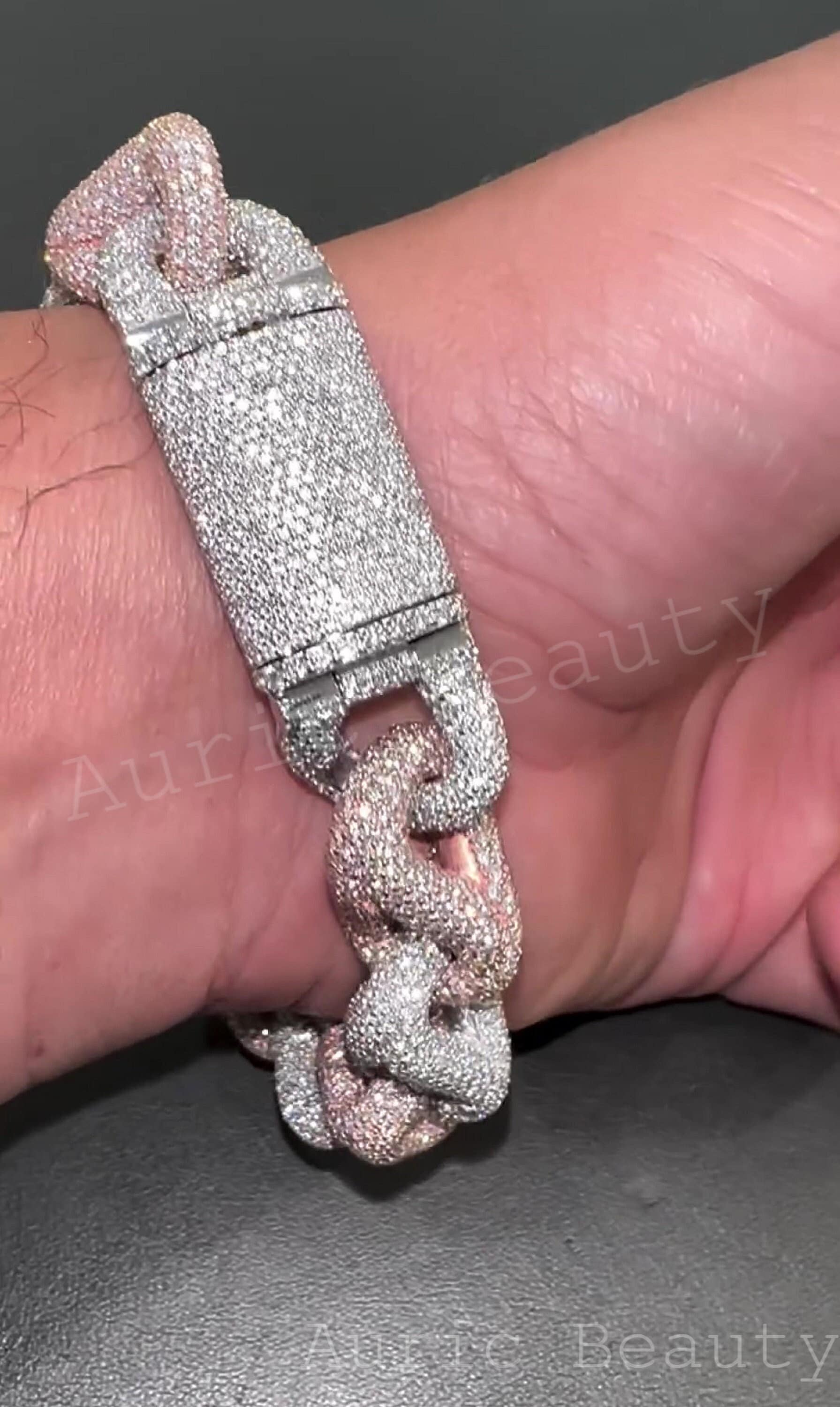Bracelet Chaîne En Argent 925 Pour Homme - Personnalisable, Cadeau Anniversaire Ou événement Spécial