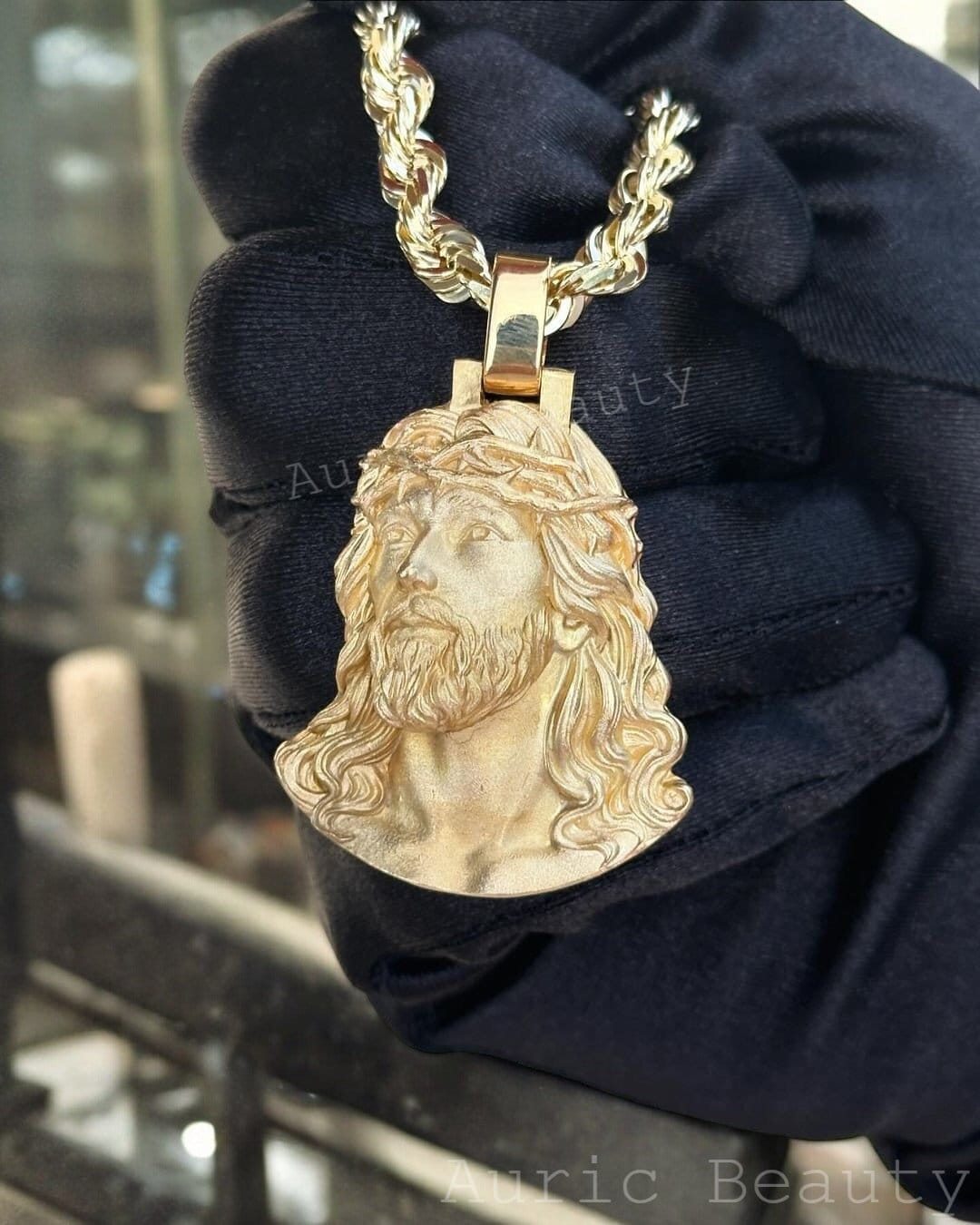 Gold jesus head - Etsy 日本 Gold jesus head - Etsy 日本