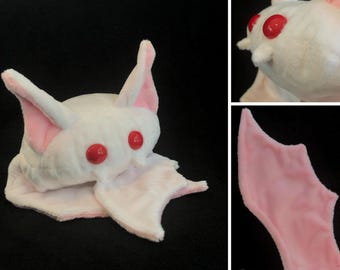 MADE TO ORDER Jumbo Albino Vampire Bean Bat | Not microwaveable