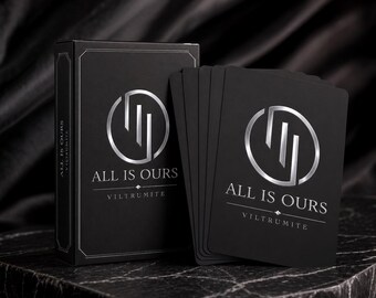 Viltrumite Invincible Playing Cards | All Is Ours Deck | Black & Silver Poker Cards | Minimalist Luxury Card Set | invincible gifts