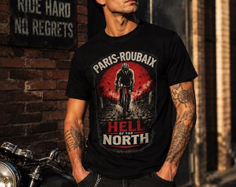 Paris Roubaix 2026 TShirt, Hell of the North Cycling Shirt, Cobblestone Race Tee, Cycling Fan Gift, Road Bike Apparel, Spring Classics