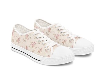 Coquette floral Women's low top trainers