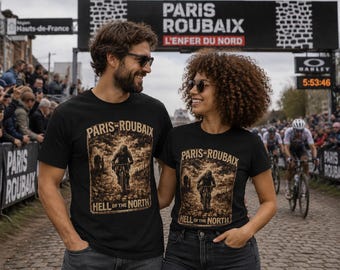 Paris Roubaix 2026 TShirt, Hell of the North Cycling Shirt, Cobblestone Race Tee, Cycling Fan Gift, Road Bike Apparel, Spring Classics