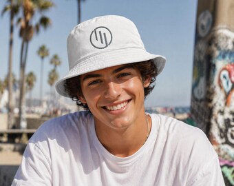 Minimal Viltrumite Logo Bucket Hat | Embroidered Cotton Twill Streetwear